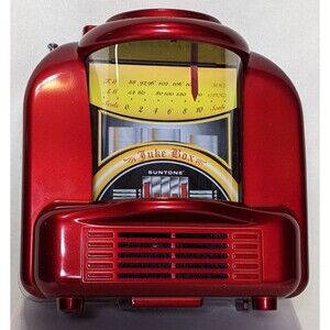 NEW Red Miniature Suntone OkidataRocks Jukebox Radio AM/FM Classic Retro RR5900